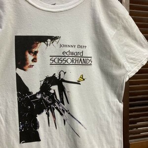 YFZ ★1円スタート☆ 古着 ムービー Tシャツ シザーハンズ SCISSOR HANDS 映画 / 80s 90s ビンテージ vintage