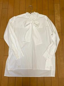 【新品】ユナイテッドアローズ UNITED ARROWS ボウタイブラウス 未着用 白 