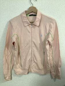 RALPHLAUREN Ralph Lauren deer. . full Zip long sleeve cut and sewn pink select lady's old clothes 