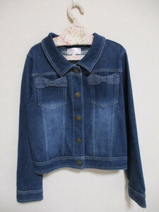 *ma The way z* pretty denim jacket *140cm* navy blue 31014