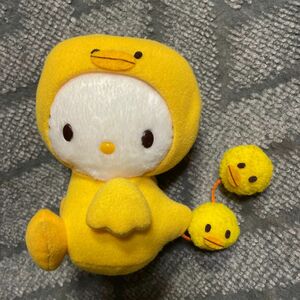 キティ ぬいぐるみ キイロイトリ　ひよこ　アミューズメント　サンリオ　ハローキティ　キティちゃん