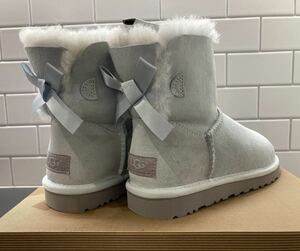 【未使用 美品】☆ＵＧＧ　australia　W　ＭＩＮＩ　ＢＡＩＬＥＹ　ＢＯＷ　23ｃｍ　☆ムートンブーツ UGG