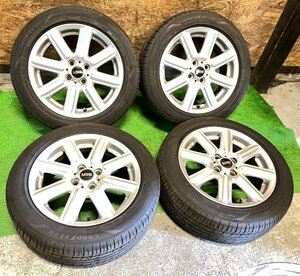 MINI 純正 ミニクーパー 16インチ 6.5J +40 PCD100 4H 195/55R16 GOODYEAR バリ山 夏タイヤ タイヤホイール 4本セット H