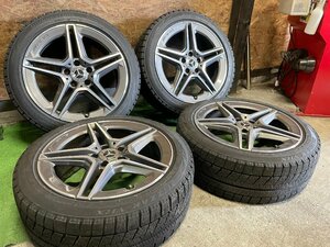 AMG メルセデス ベンツ Aクラス W177 純正 18インチ 7.5J +49 BRIDGESTONE VRX 225/45R18 スタッドレス タイヤホイール 4本セット H