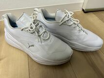 【中古美品】【送料無料】PUMA GOLF プーマ ゴルフ GS ファスト 376357 スパイクレスシューズ サイズ28.0cm Puma 白 ホワイト_画像2