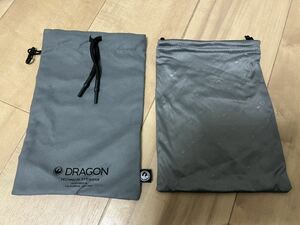 【未使用品】【送料無料】DRAGON ドラゴン ゴーグルケース 2枚セット スキー スノーボード スノボ ソフトケース 収納 