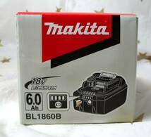 【未開封品/購入時期不明です】makita マキタ リチウムイオン バッテリー BL1860B A-60464◆75774_画像2