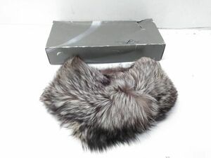 ♪SAGA FOX ファー ブルーフォックス ファー 全長80cm SAGA FOX ELEGANCE α fur E101707M @100♪