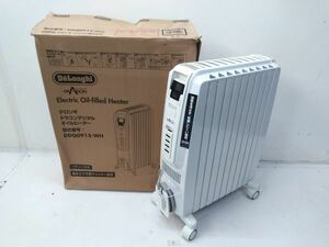 ♪デロンギ DeLonghi ドラゴンデジタルスマート オイルヒーター DDQ0915-WH リモコン付き 元箱付き　E101807G @160♪