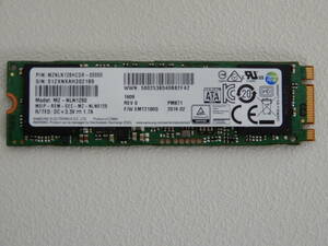●SAMSUNG　M.2 SSD 128GB SATA　MZ-NLN1280　正常動作品　●