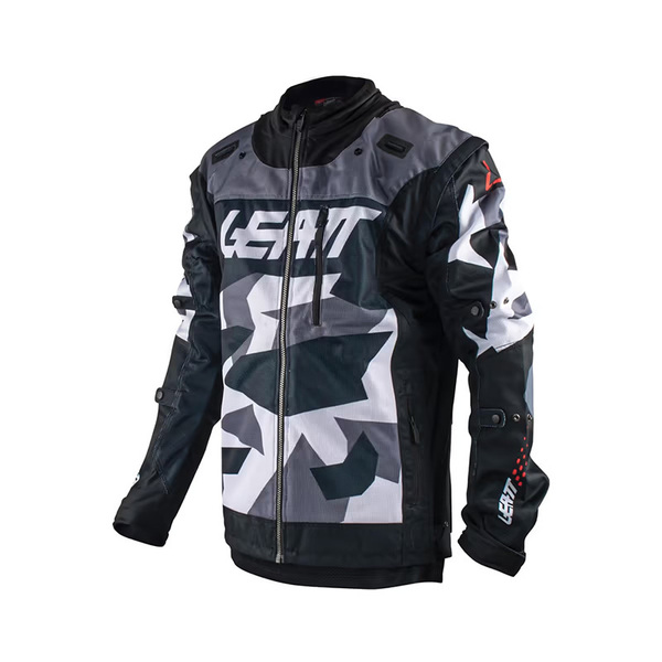 [Leatt] オフロードジャケット 4.5 X-flow Offroad Jacket Camo（グレー::Mサイズ）