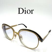 希少 Christian Dior ディオール 眼鏡 度入り CDロゴ ケース付_画像1