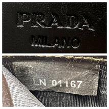 PRADA プラダ 折り財布 レオパード柄 ロゴプレート Wホック レザー_画像10