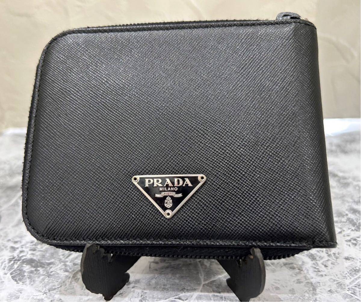 年最新ヤフオク! プラダ二つ折り財布の中古品・新品・未使用品一覧