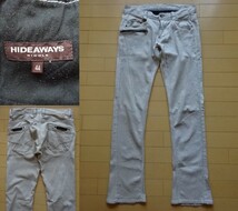 【HIDEAWAYS NICOLE】ストレッチ デニムパンツ ホワイト系 SIZE:44 (ハイダウェイニコル,ニコルクラブフォーメン)_画像1