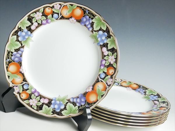 新着 Noritake 6枚 18cmプレート 百合 ダイヤモンドコレクション 食器