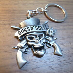 ガンズアンドローゼズ ロゴ キーホルダー シルバー GN'R Guns N' Roses