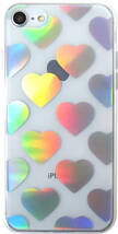 ワンコイン 500円 ホログラム ハートマーク iPhone6s iPhoneXs TPU ケース クリア タイプ_画像1