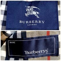 極上ノバチェック バーバリーロンドン【BURBERRY LONDON】トレンチコート メンズ XL相当 アウター 冬 極暖 ベルト付 ダブルブレスト 1円_画像9