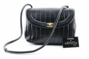 美品 シャネル マドモアゼル ラムスキン ショルダーバッグ CHANEL