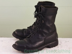 X275* France made RUGAKU Vintage France army boots is good taste black black men's 26.5cm