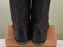 X231◆USA製 NOCONA BOOTS ビンテージ ウェスタンブーツ ワイズ細め 良い味 黒 ブラック レディース 6B 23cm_画像6