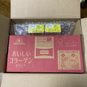 森永製菓　おいしいコラーゲンドリンク　ピーチ味　125ml×12本（レモン味2本付）【未開封品】