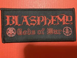 送料無料 BLASPHEMY パッチ刺繍 ワッペン ross bay cult beherit diocletian conqueror revenge Bathory Sarcofago Mystifier blood