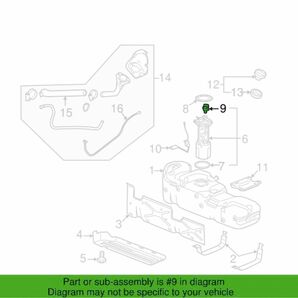 税込 ACDelco ACデルコ 純正 GM Ori フューエル タンクプレッシャーセンサー タンク圧センサー FLEX仕様車用 02-07y タホ サバーバン 即納の画像4