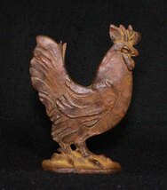 金属工芸●●鶏　置物　文鎮　銅製●在銘　ブロンズ像 bronze chicken　鳥 ペーパーウエイト　銅像_画像7