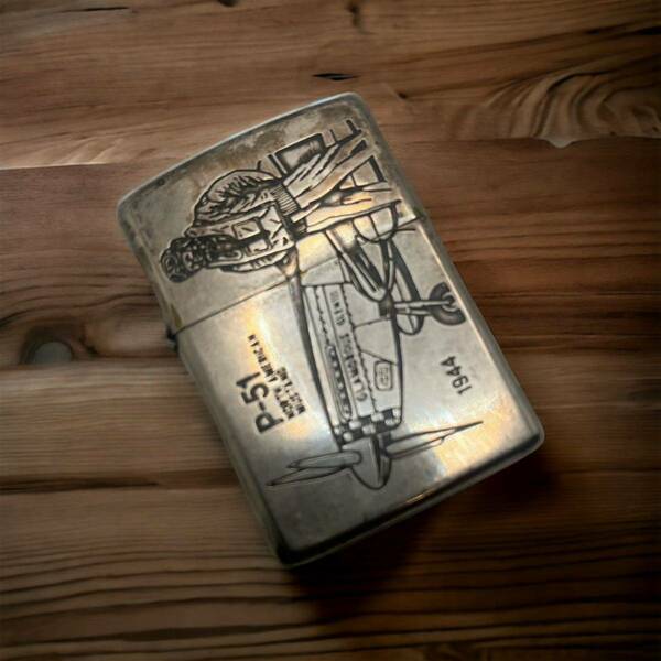 レア 限定品 シリアルNo470 P-51 NORTH AMERICAN MUSTANG 1944 Cheeck yeage zippo