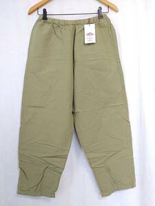 未使用 商品タグ付き DANTON ダントン COTTON LINEN WEATHER EASY PANTS コットンリネン ウェザーイージーパンツ 36 オリーブ レディース