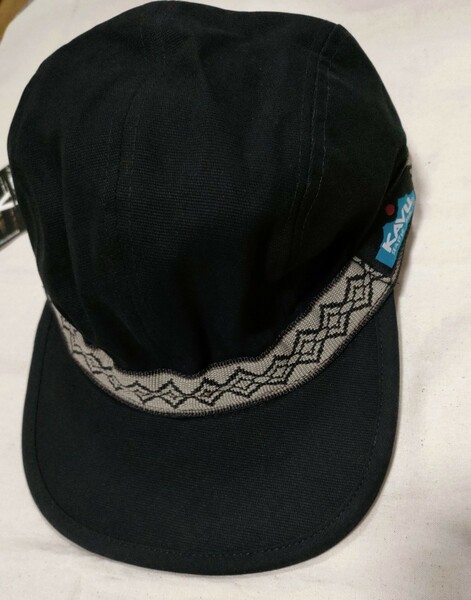 KAVU strap cap　カブー　キャップ　コットン　ブラック　