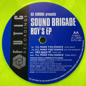 12inch KO KIMURA presents SOUND BRIGADE / BOY'S EP