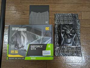 【動作品】ZOTAC GeForce GTX1650 OC 4GB GDDR6