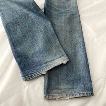 リペア ボロ 80s LEVIS 517 ブーツカット ジッパー オレンジタブ e（ ビンテージ オリジナル リーバイス 80年代 70s 646 グランジ vintage_画像6