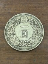 #希少 古銭【美品 大日本 明治十六年 一圓 銀貨 壱円 一円 龍紋 26.9g 416/900 硬貨 骨董 コイン コレクション 通貨 明治16年】NA00235_画像1