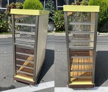 §綺麗【エレクター/ERECTA 配膳車 常温配膳車 シャッター式 カート 台車 ワゴン 病院 老人ホーム 保育園 介護 学校 】N10033_画像3