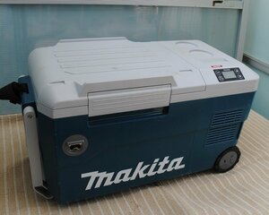 ☆綺麗 動作良好【 マキタ / Makita 充電式保冷温庫 CW001GZ 40Vmax対応 AC100V 青 -18～60℃ USB充電可 キャスター付】N10069