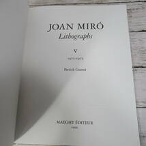 1008Z ジョアン・ミロ リトグラフ Joan Miro Lithographs: 1972-1975_画像6