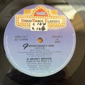 カナダ盤 12“ G.Q.* / Rinder & Lewis / Secret Service Disco Nights (Rock Freak) / Lust / Flash In The Night SPEC-1317の画像2