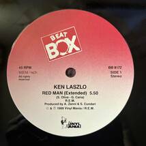 スウェーデン盤　12“ Ken Laszlo Red Man / Black Pearl BB 8172 イタロ・ディスコ_画像3
