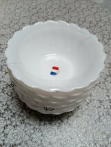 希少レア 1994年 ヤマザキ春のパンまつり 白いファンタジーボウル 6枚セット 白いお皿 かわいい　小鉢 _画像1