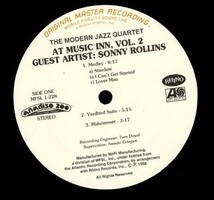 US盤95年プレスLP！The Modern Jazz Quartet / The Modern Jazz Quartet At Music Inn Volume 2【Mobile Fidelity Sound Lab / MFSL1-228】_画像2