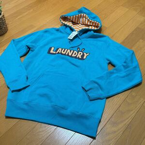 【新品即決】ランドリー裏起毛 スウェットパーカーＭサイズ コバルトブルー　laundry うさぎ　トレーナー