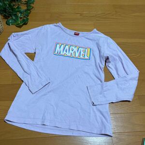 ★マーベル長袖Tシャツ 160サイズ パープル紫ロンT marvel 