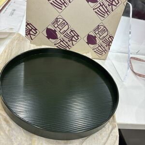 N8270【未使用】象彦 漆器 お盆 漆芸 伝統工芸 和食器