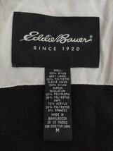 格安 Eddie Bauer エディバウアー 裏地フリース ナイロンジャケット 無地 Ｍ ★アウトドア古着登山ウォームアップジャケット_画像7