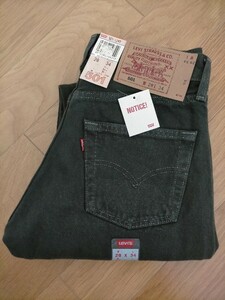 新品 デッドストック 90s 98年 ビンテージ USA製 Levi's501-5951 リーバイス501 後染め カーキ デニムパンツ W28L34 ★505ジーンズ