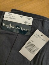 新品 デッドストック 90s ビンテージ USA製 POLO RALPH LAUREN POLO CHINO ポロラルフローレン 2タック チノパンツ PLETED JEAN W31L34_画像4